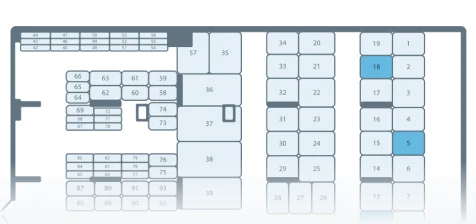 Витрина свободных мест на сайте